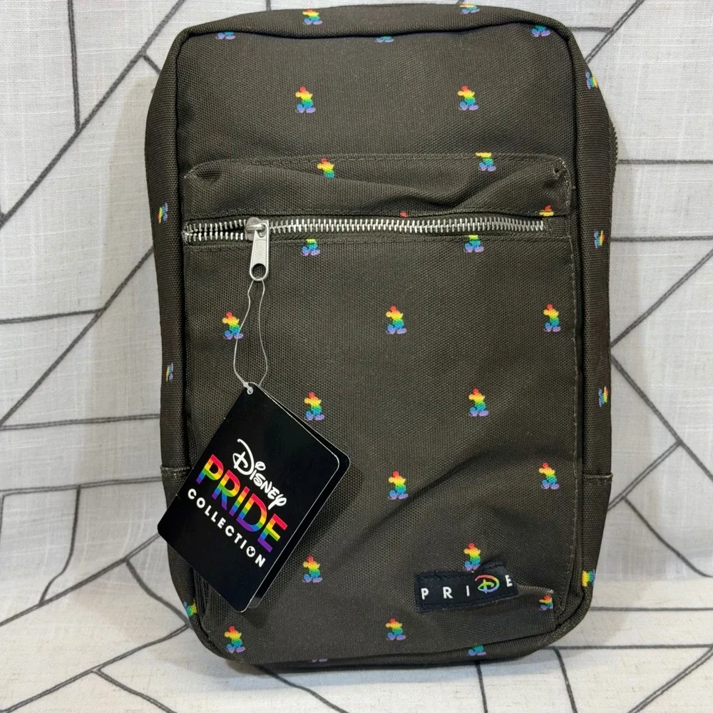 Disney Sling Bag One Size Black Pride Collection Rainbow Mickey Crossbody NWT